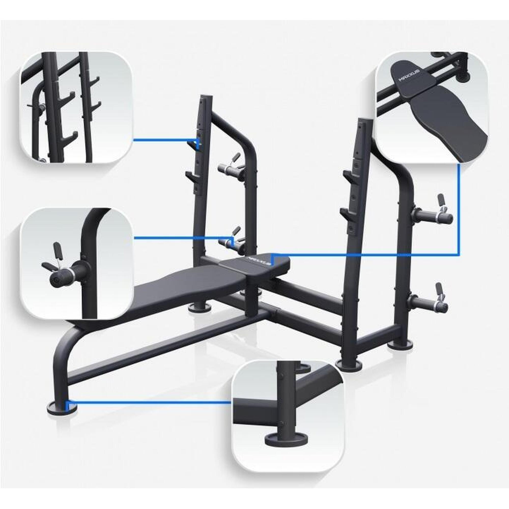 Banca reglabila set greutati 60 KG MAXXUS