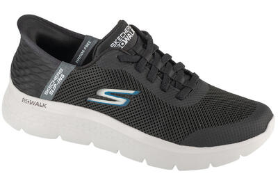 Sportschoenen mannelijk skechers slipins go walk flex hands up zwart