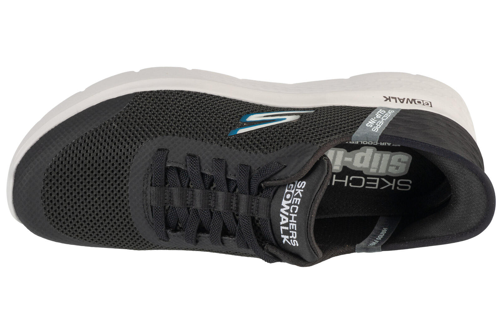 Chaussures Hommes Skechers Slipins Go Walk Flex Hands Up noir 3/5