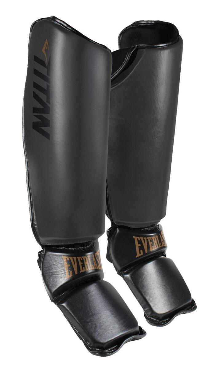 Protège-tibias Everlast Titan Pro Instep, Noir XL 1/1
