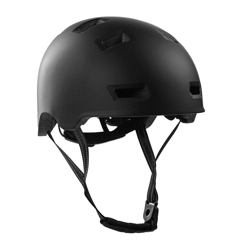 Casque vélo et skate | Tout Noir M (54-57 cm) | Certifié EN1078