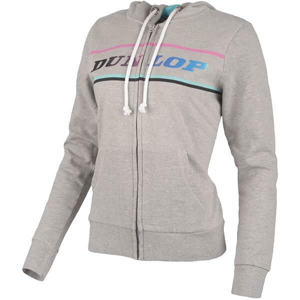DUNLOP Sweat Dunlop Essential Hooded Sweat com Fecho Senhora (Cinzento)