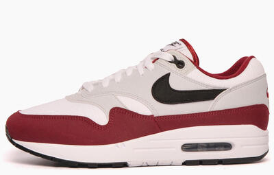 Schoenen - lifestyle - air max 1 - wit/zwart/dark team red