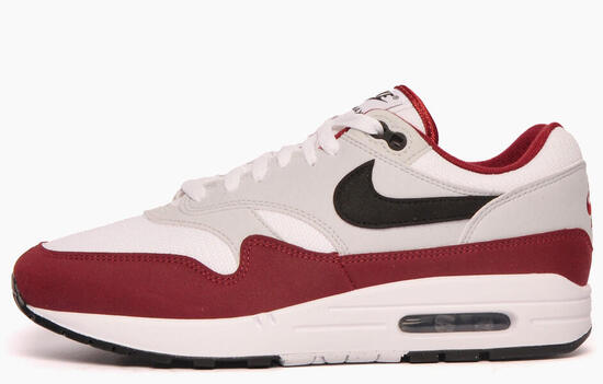 Zapatillas - Lifestyle - Air Max 1 - Blanco/Negro/Rojo oscuro