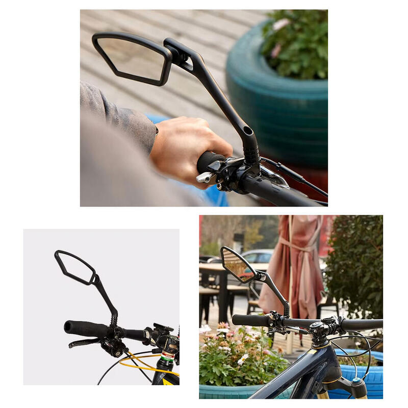 Oglinda bicicleta HD, reglabila 360 grade, unghi larg, MTB, BMX, scuter, moto