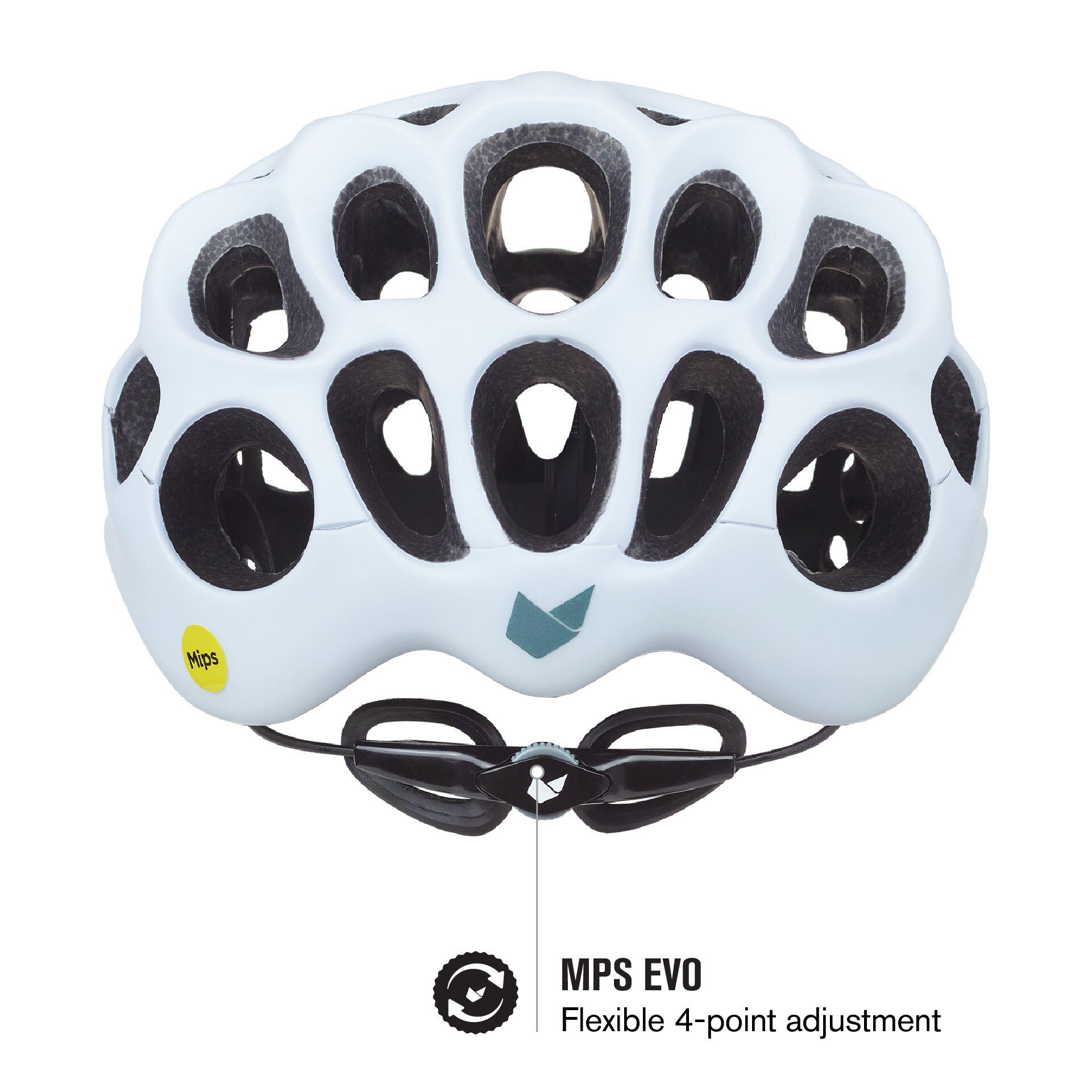 Capacete de Bicicleta de Estrada Mixino Evo MIPS Branco 6/7