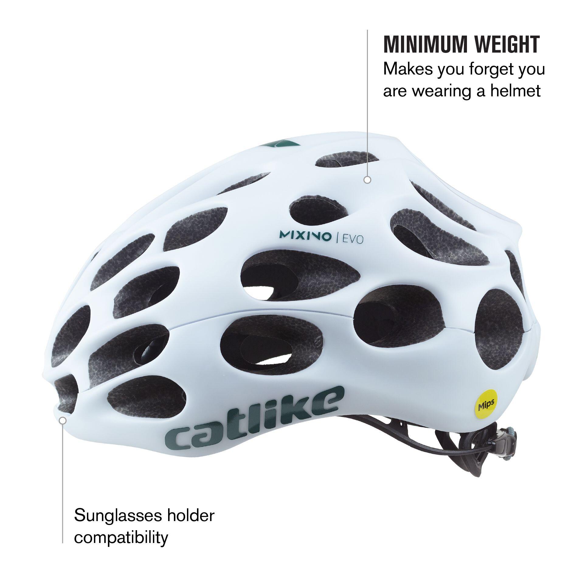 Capacete de Bicicleta de Estrada Mixino Evo MIPS Branco 3/7
