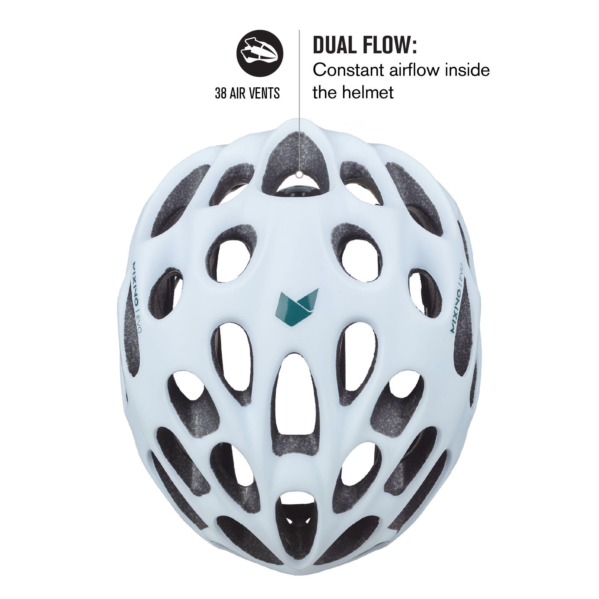 Capacete de Bicicleta de Estrada Mixino Evo MIPS Branco 4/7