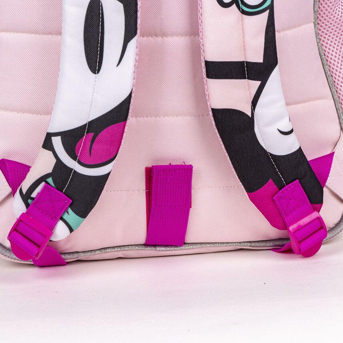 Mochila Escolar Minnie Mouse Cor de Rosa 2/5