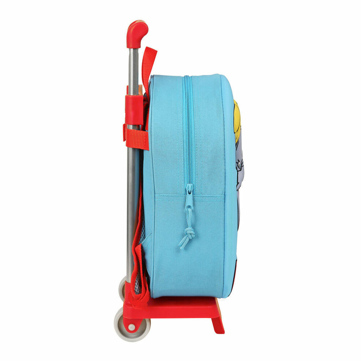 Mochila Escolar 3D con Ruedas M020H Azul 3/4