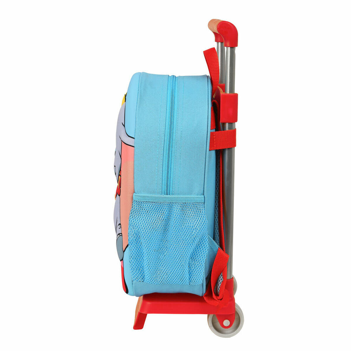 Mochila Escolar 3D con Ruedas M020H Azul 4/4