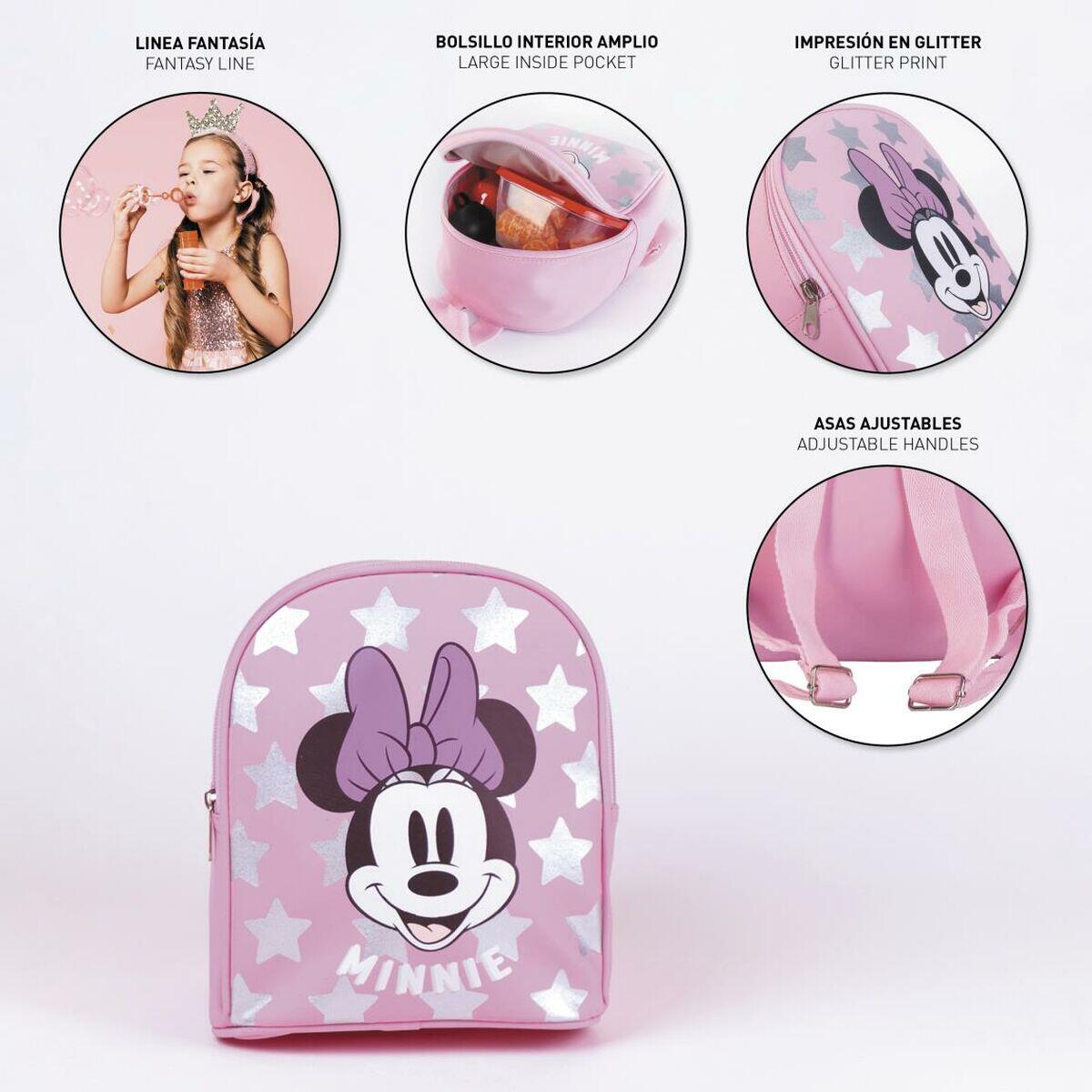 Mochila Escolar Rosa 3/5
