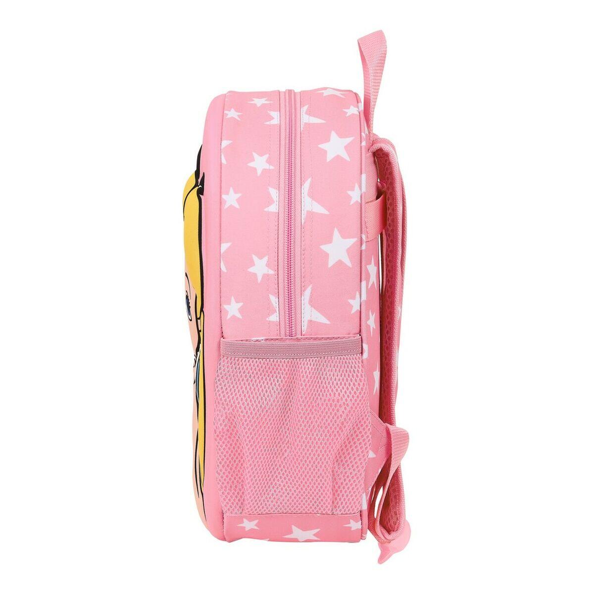 Mochila Escolar 3D M890 Rosa 3/4
