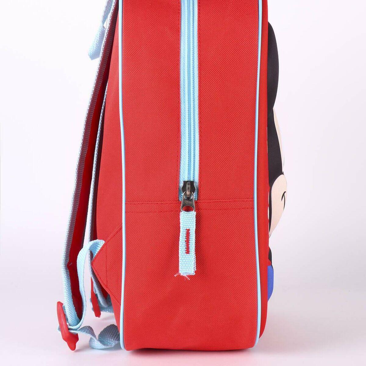 Mochila Escolar Rojo 3/5