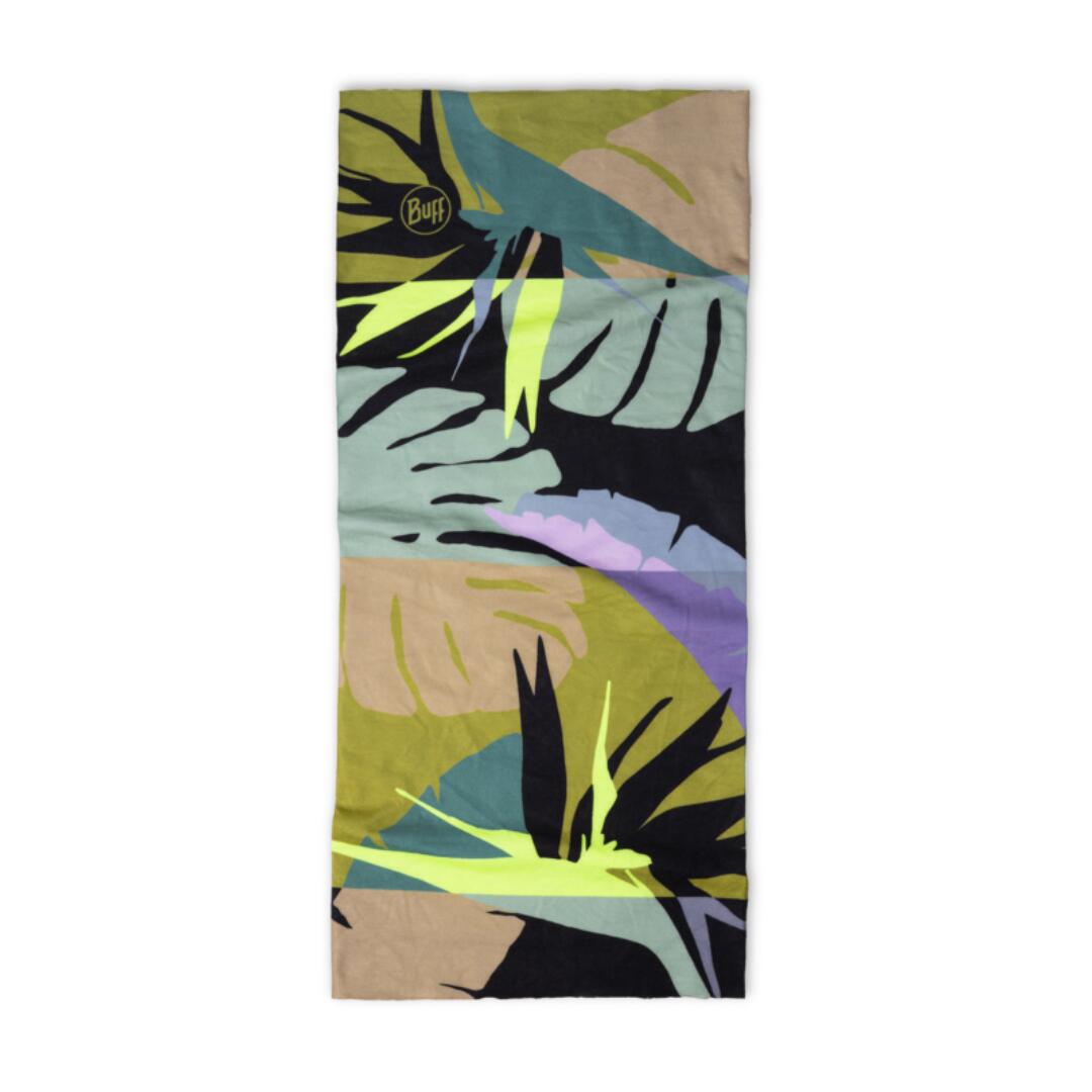 Buff - Tour De Cou Enfant Buff Original Ecostretch Kalne Silversage Jr - Cache-col - Beige|jaune|orange - Taille Unique - Decathlon