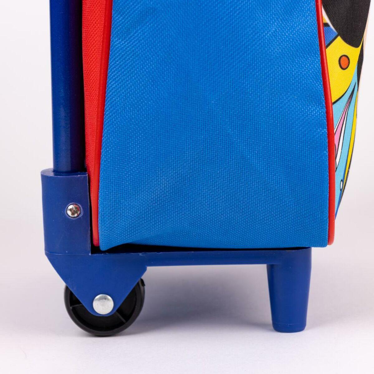 Mochila Escolar con Ruedas Rojo 3/5