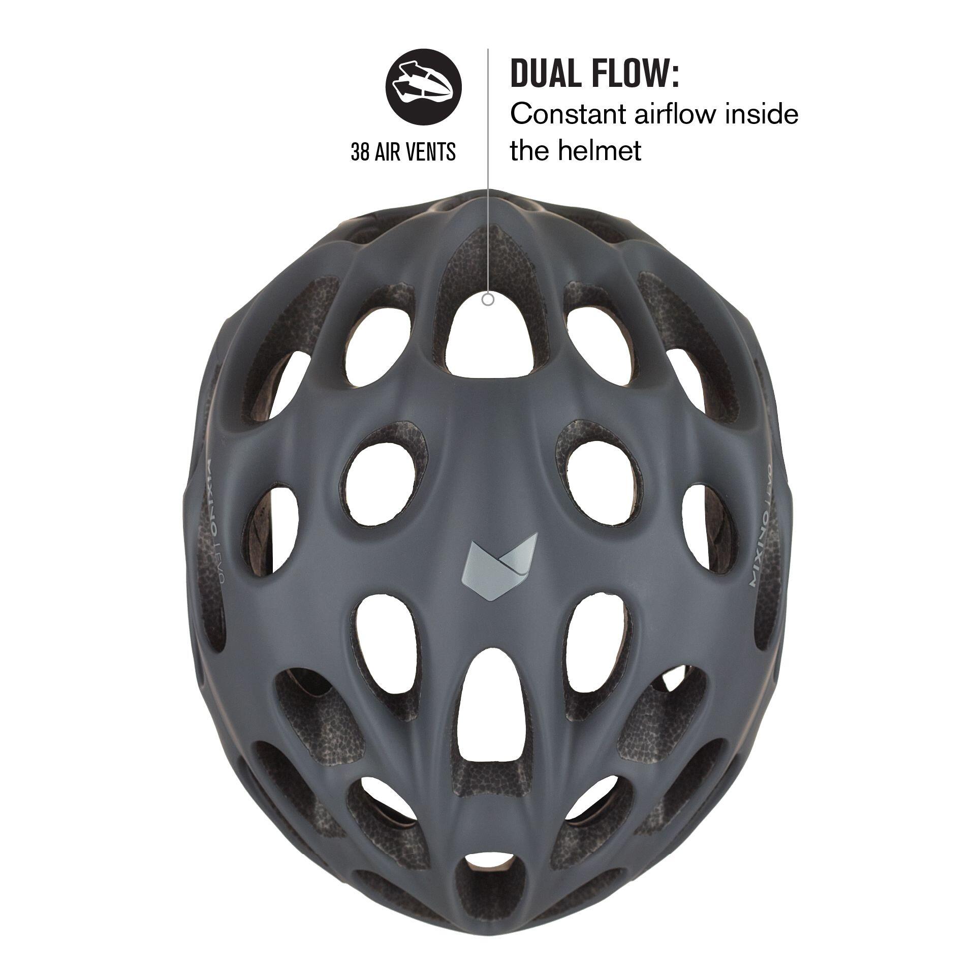 Capacete de Bicicleta de Estrada Mixino Evo MIPS Cinza 3/7