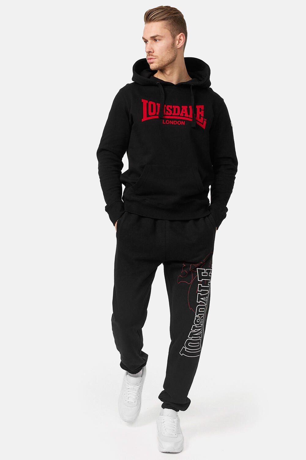 Felpa con cappuccio Lonsdale One Tone 3/5