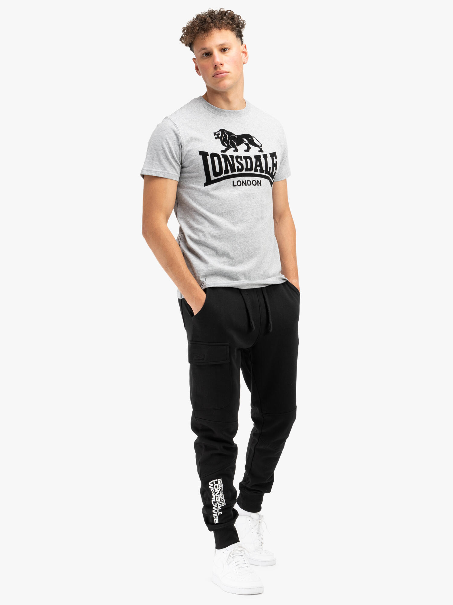 LONSDALE Heren joggingbroek regular fit TWEEDMOUTH 3/6