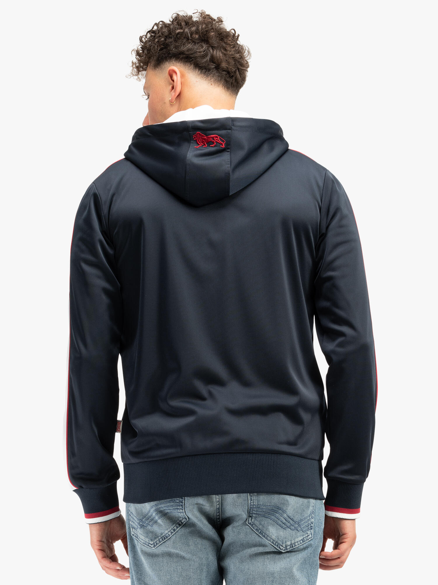 LONSDALE Herren Trainingsjacke mit Kapuze normale Passform STRATHMORE 5/6