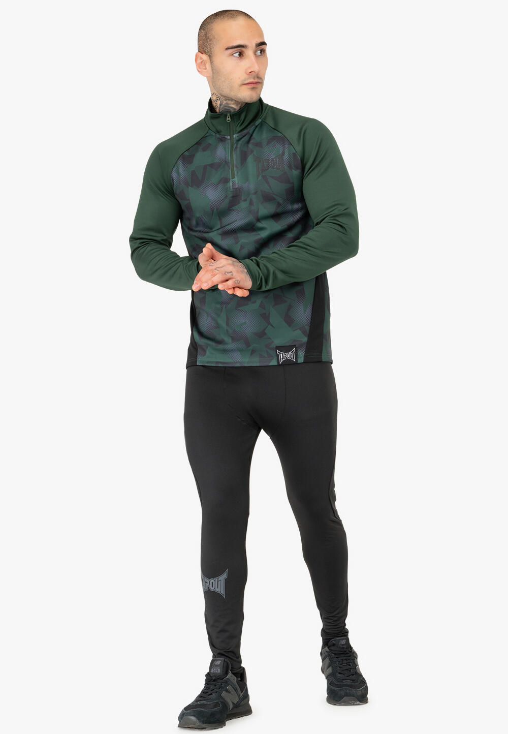 TAPOUT Herren langärmeliges Funktionsshirt normale Passform TRAINING MIDLAYER 3/5