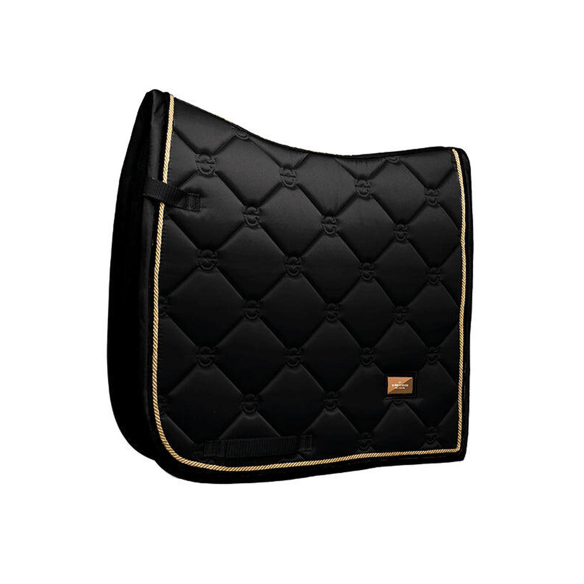 Equestrian Stockholm - Tapis De Selle Black Edition Gold Dressage - Equestrian Stockholm - Tapis De Selle - Jaune|noir - Fs - Decathlon