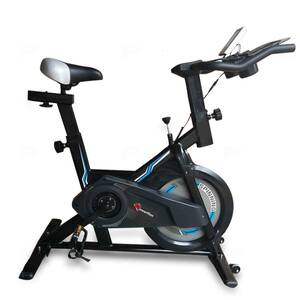 PowerMax Fitness BS-150 Spin Exercise Bike for Home Use, 10Kg Flywheel, Max User Weight 110kg
