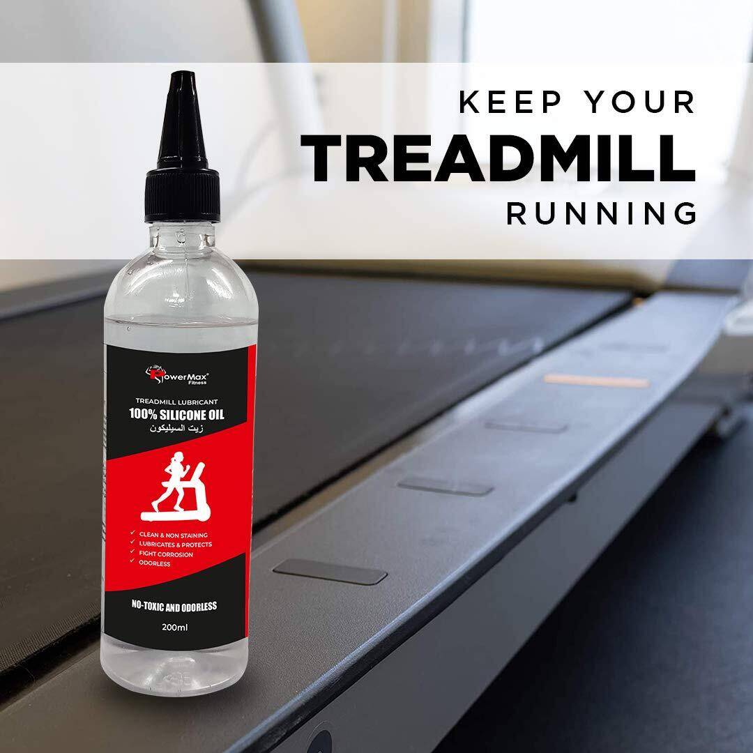PowerMax Fitness® PMS-200 Multi-Purpose 100% Pure Silicone Treadmill Lubricant, Full Belt Width Lubrication, No Odor & No Propellants, Nozzle Cap for Easy Application for All Treadmills -  5