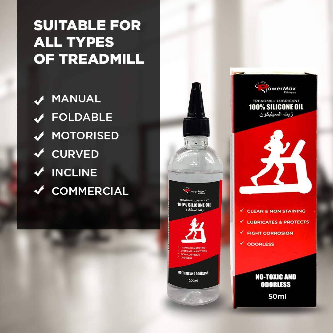 PowerMax Fitness® PMS-200 Multi-Purpose 100% Pure Silicone Treadmill Lubricant, Full Belt Width Lubrication, No Odor & No Propellants, Nozzle Cap for Easy Application for All Treadmills -  4