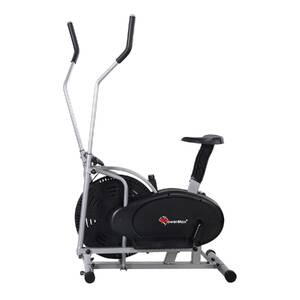 PowerMax Fitness® EH-200 Orbitrek Exercise Cycle and Elliptical Cross Trainer with Hand Pulse, Adjustable Resistance for Home Gy