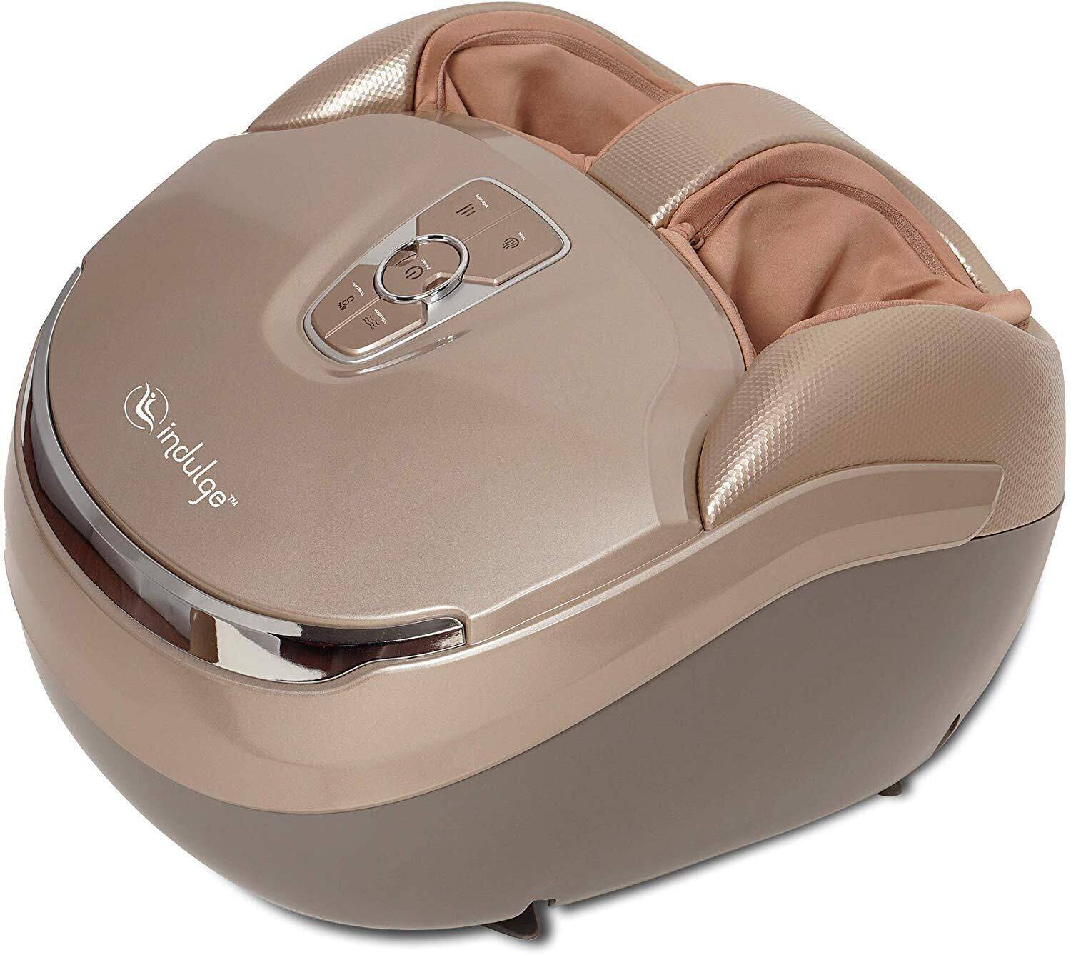 indulge IF-839 Foot Massager Machine for Pain Relief with Dynamic Squeeze Air Technology, Shiatsu, Kneading, Vibration, Rolling & Heating by PowerMax Fitness -  1