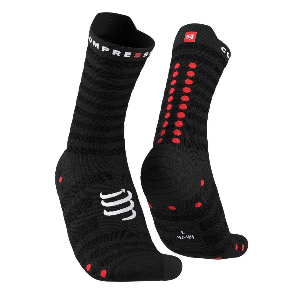 Par de calcetines Compressport Pro Racing v4.0 Ultralight Run High Black 2/4