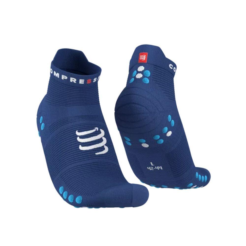 Calzini Compressport Pro Racing Socks v4.0 Run Low Blu 2/6