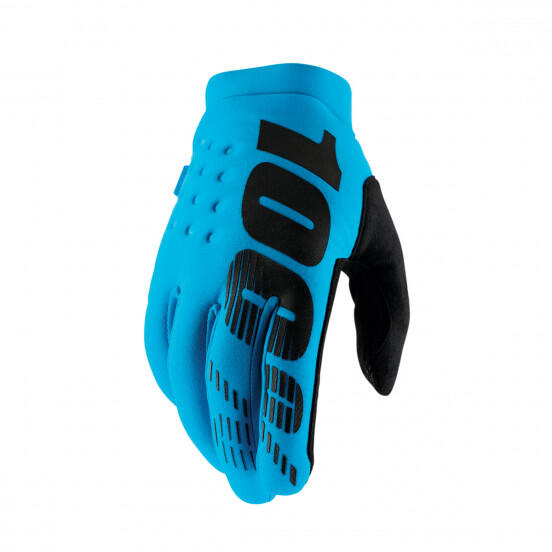 100% BRISKER Glove – Turquoise - MTB Cycling Trail Enduro Cold Weather Glove 1/1