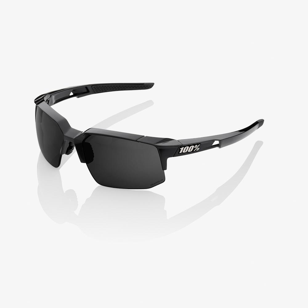 100% SPEEDCOUPE® Polished Black Grey PeakPolar Lens 3/4