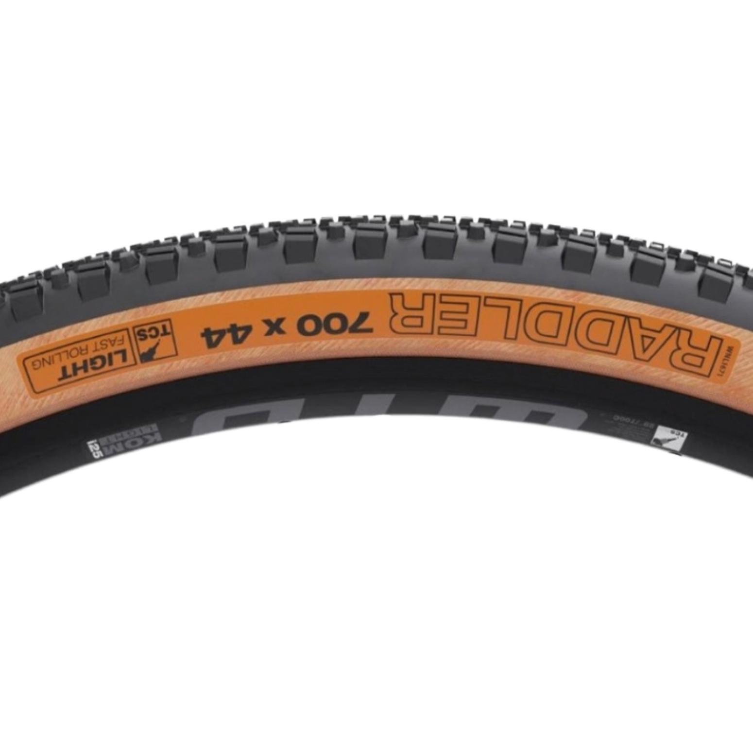 Cubierta Tubeless Ready Aro Plegable 700x44C/ETRTO 44-622 TPI 60 WTB Raddler 2/4