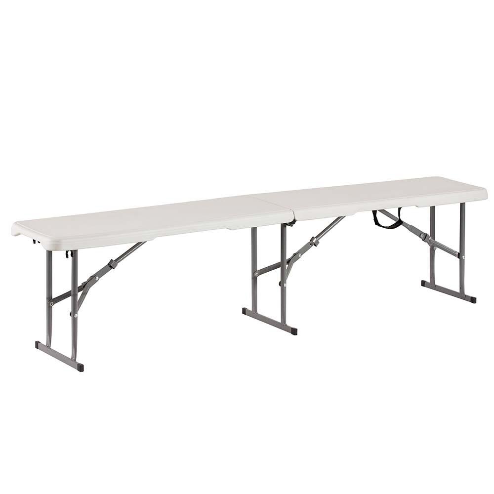 Folding bench - plastic - 183x28x43 cm - Camping bench