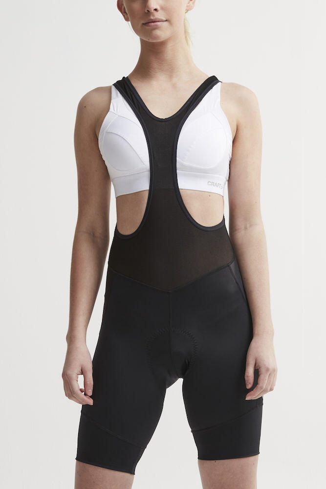 Fietsbroek - Craft Essence Bib Shorts - XS - Dames - Zwart - Fietsbroek 2/6