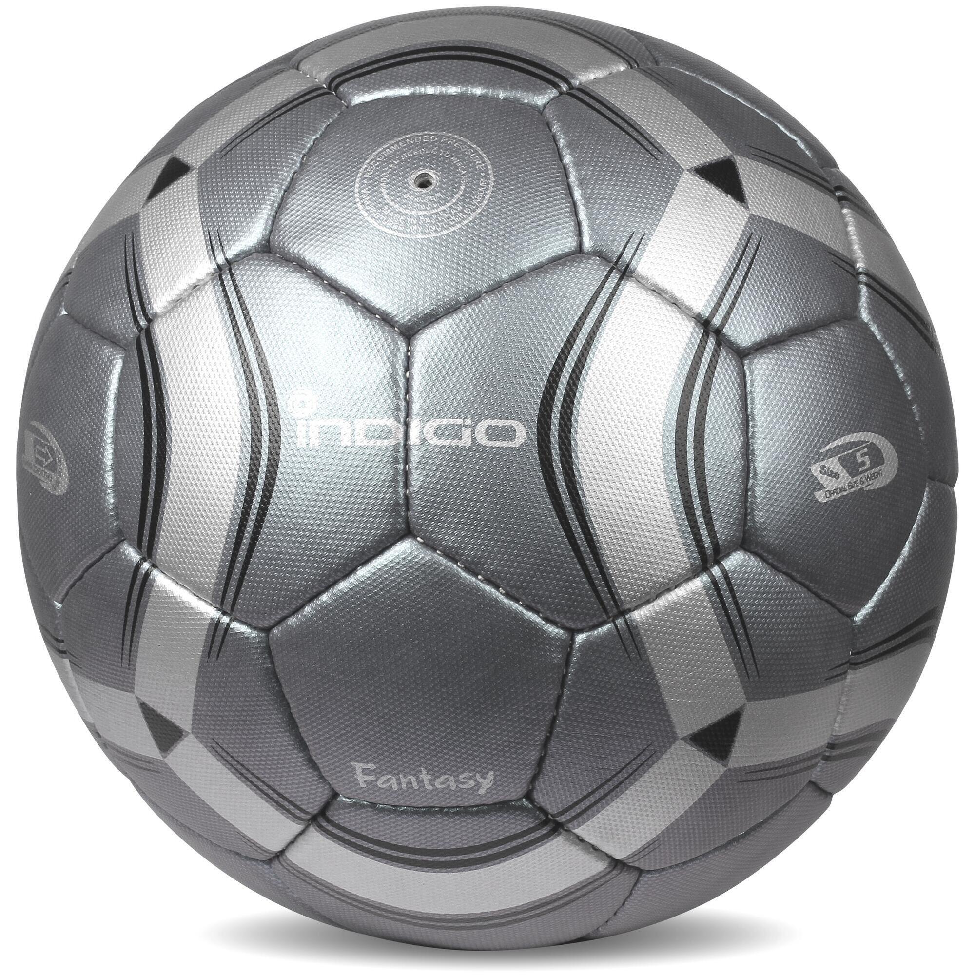 Bola de Futebol de Treinamento No5 FANTASY INDIGO Cinza