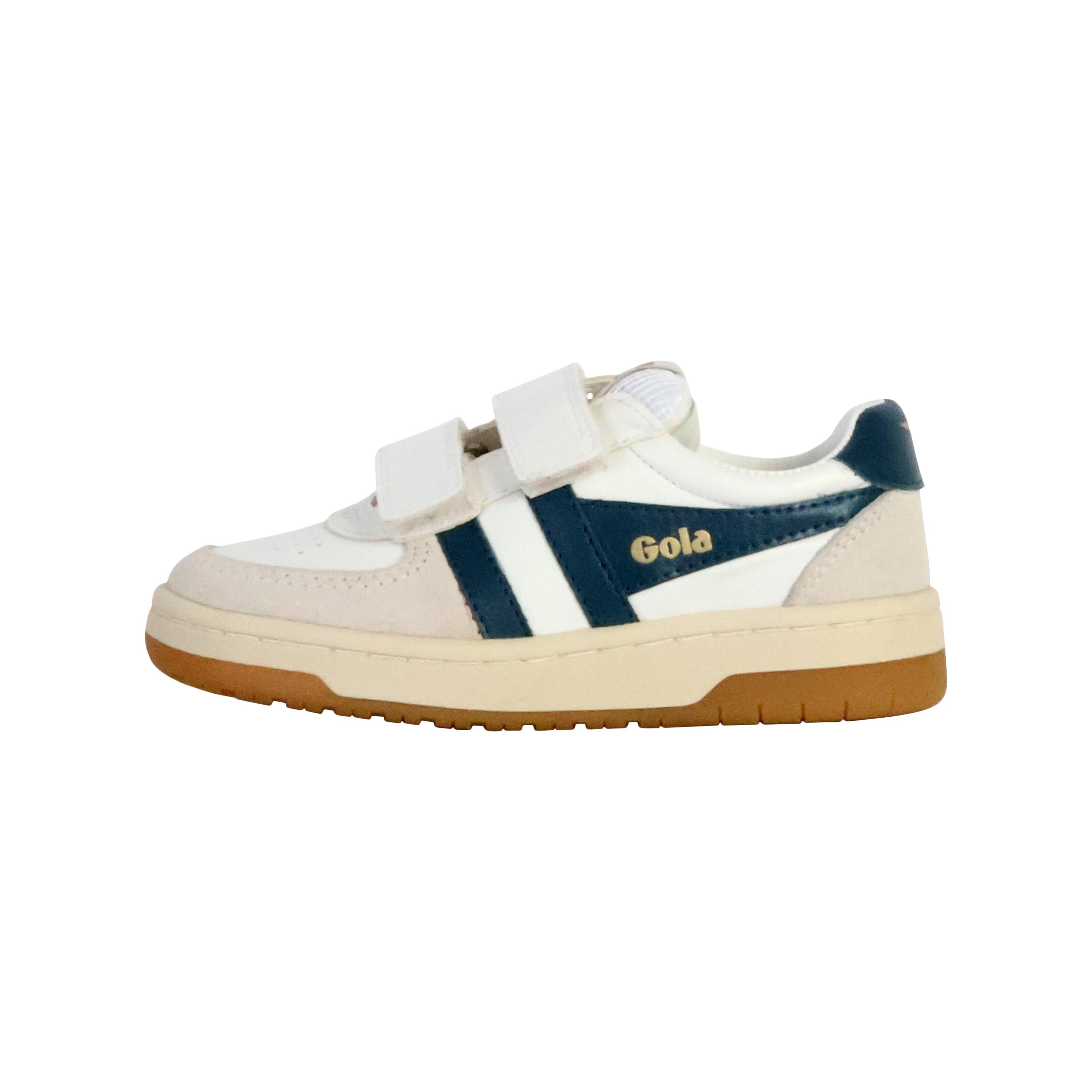 Gola - Basket Cuir Enfant Gola Hawk Strap - Baskets - Blanc - 33 - Decathlon
