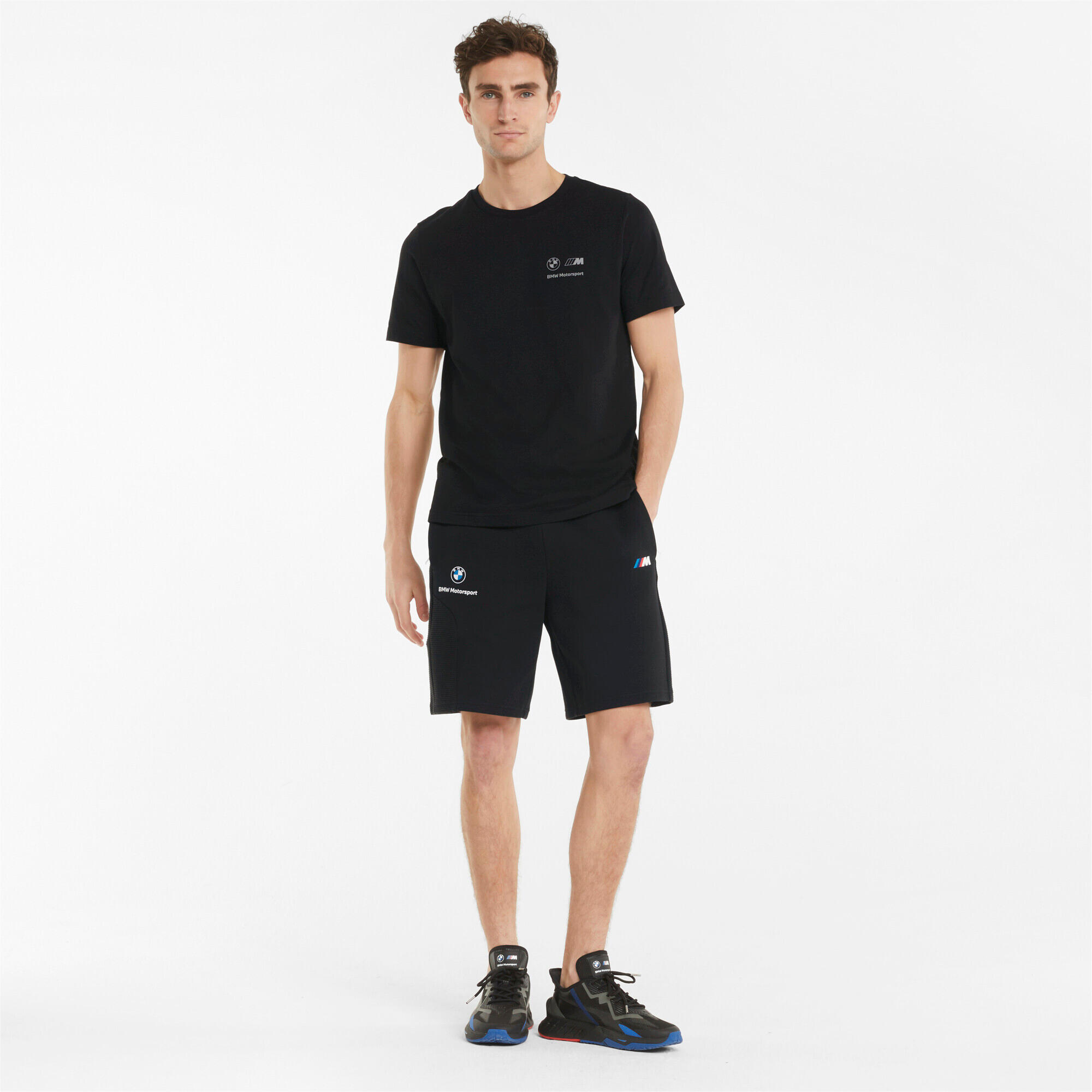 Calções de treino PUMA para homem BMW M Motorsport - Algodão Preto 3/5