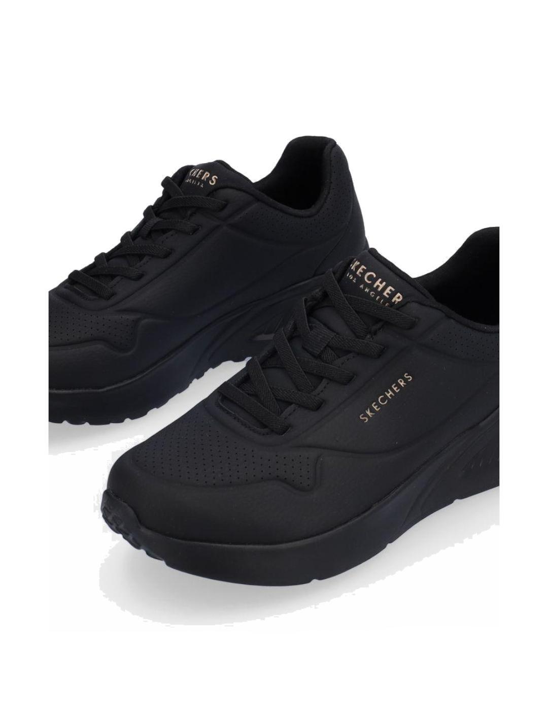 Chaussures pour femmes Skechers Uno lite work Noir 4/5