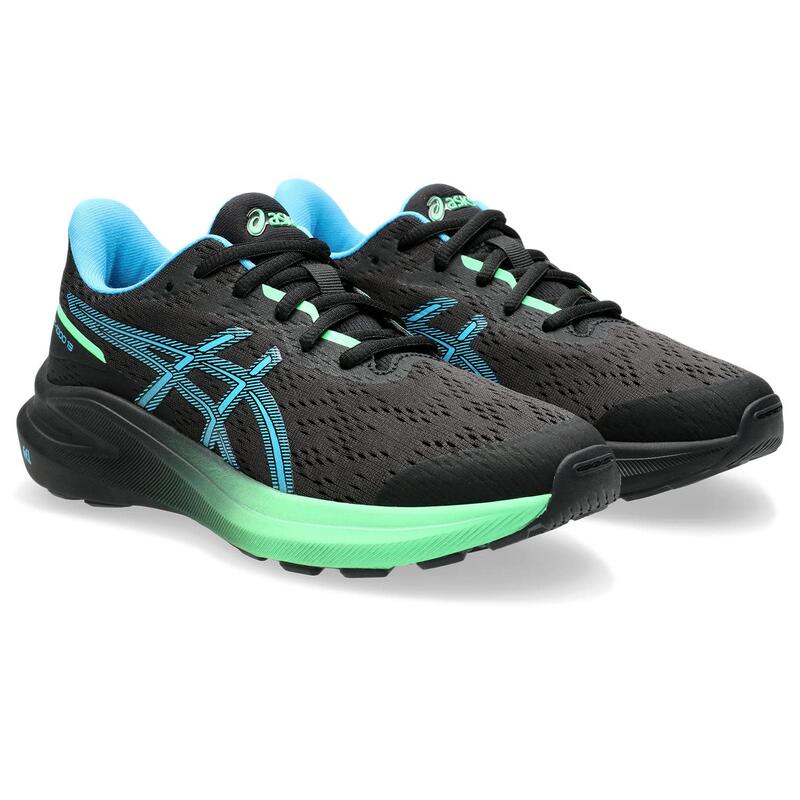 Zapatillas Running Niños - ASICS GT-1000 13 GS - Black/Digital Aqua