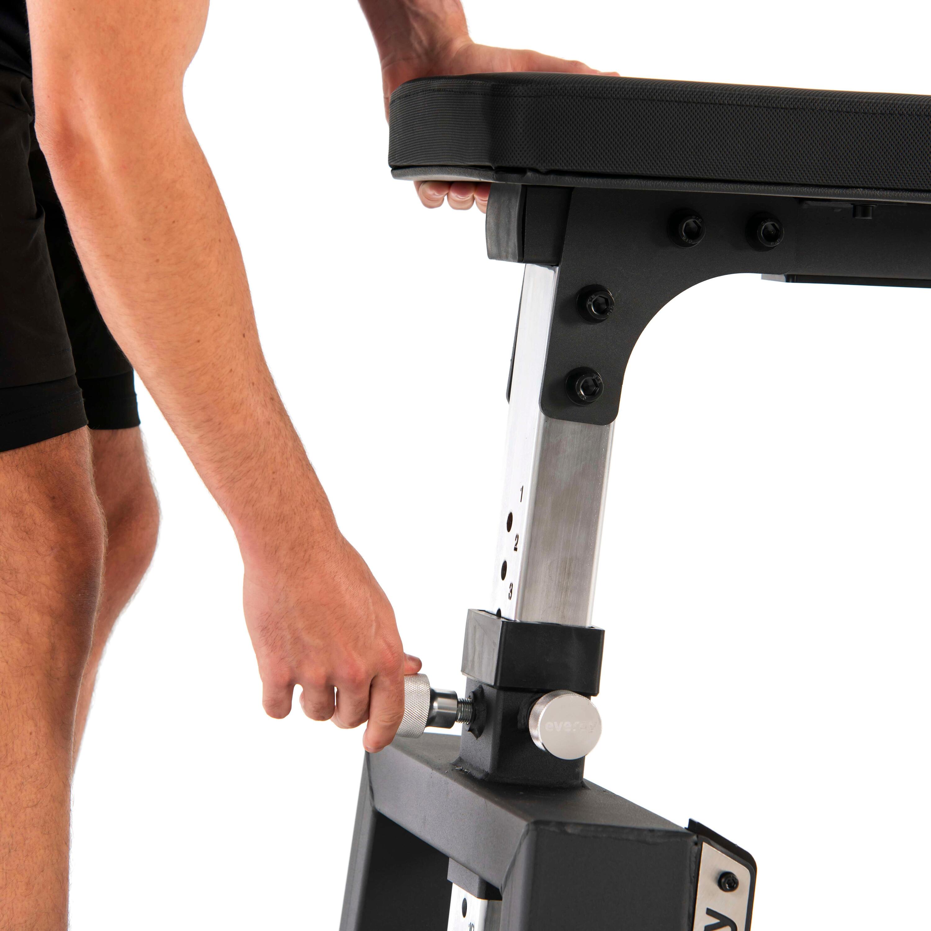 Rower bench evergy banco plano musculación remo 4/7