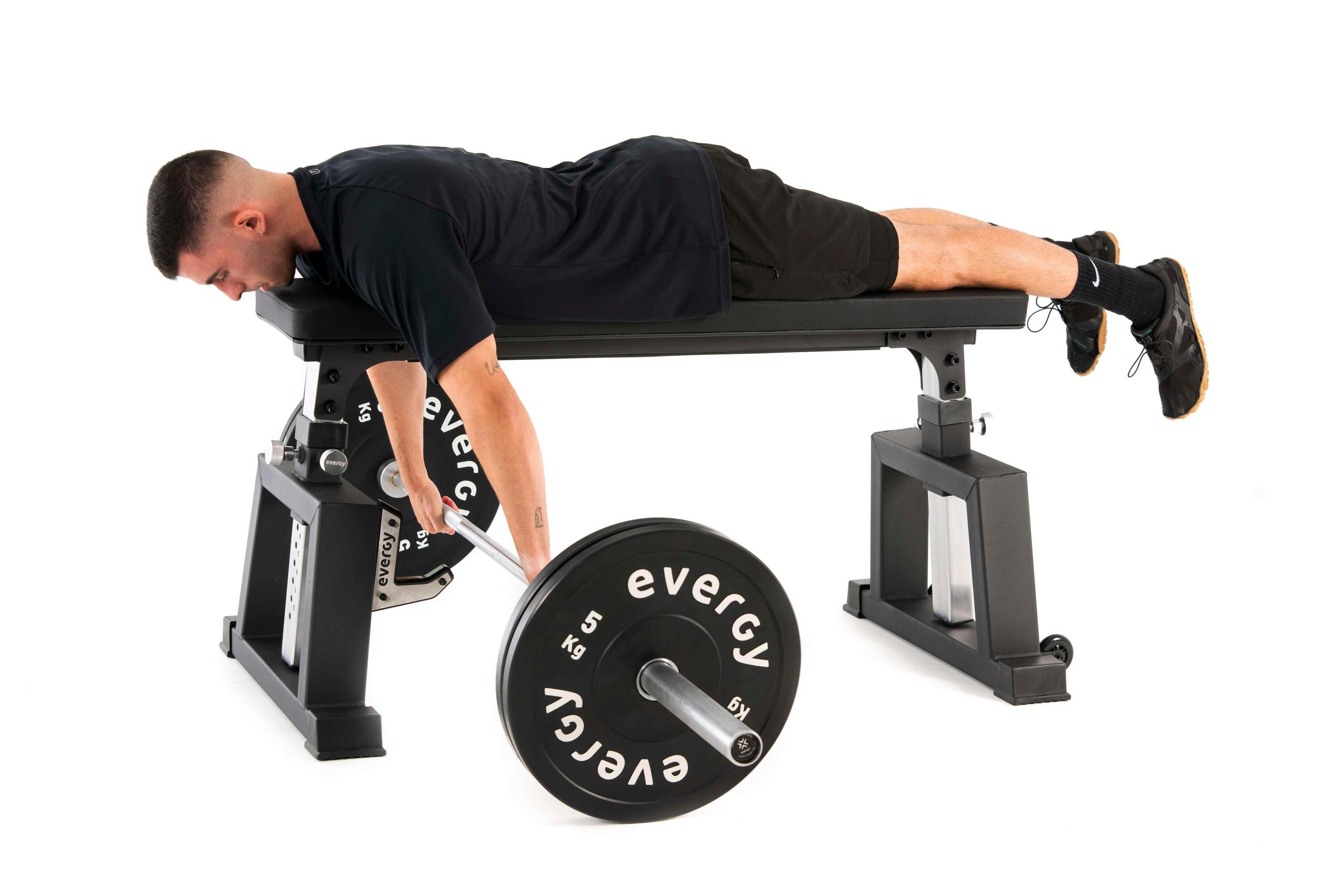 Rower bench evergy banco plano musculación remo 3/7