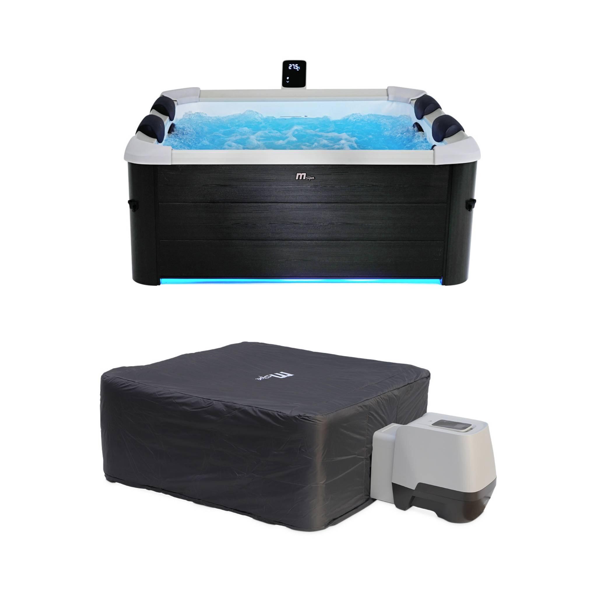 Sweeek - Spa Rigide 6 Personnes Gris + Housse Thermique L Sweeek - Spa - Gris - No Size - Decathlon