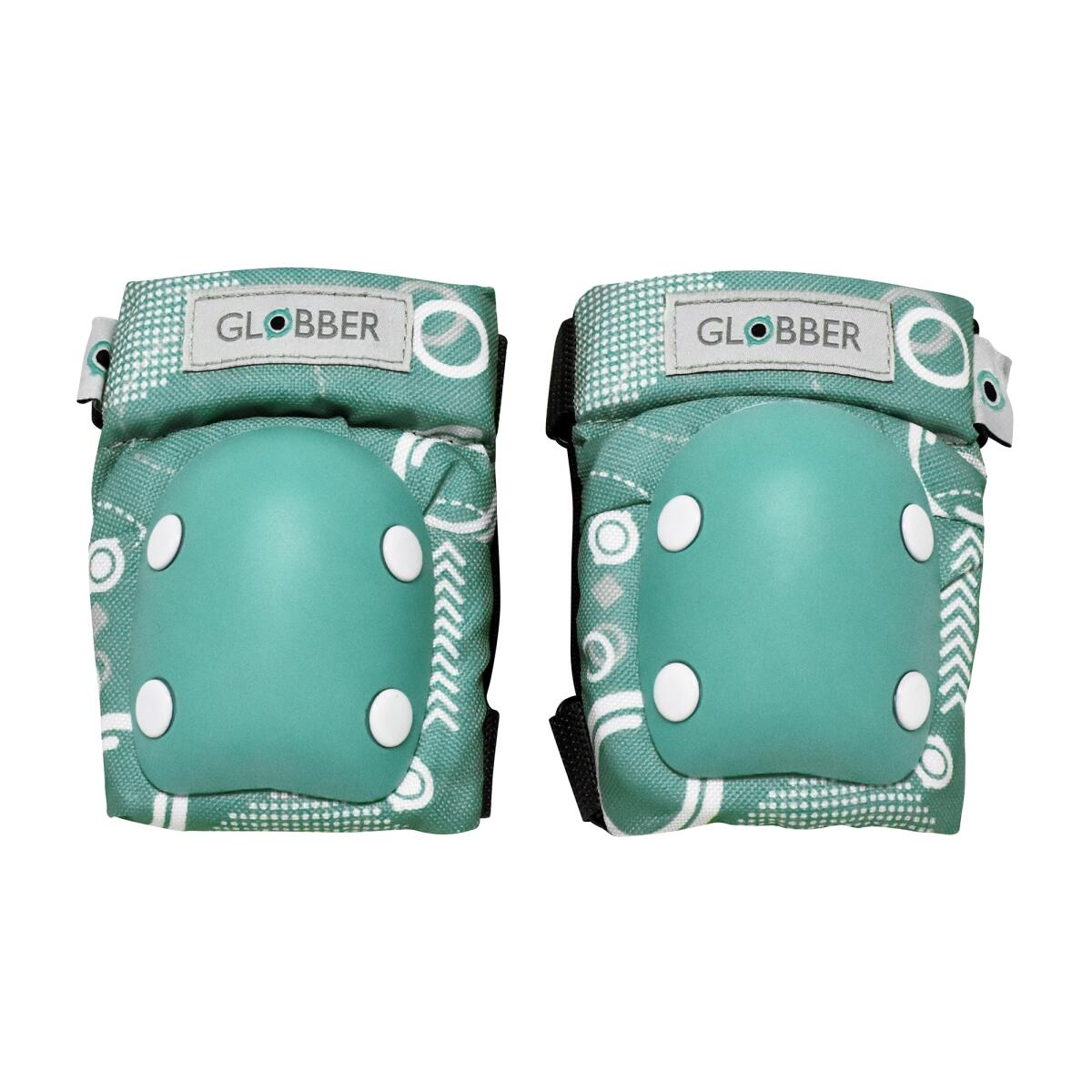 Set 2 protections imprimés enfants XXS (Coudes et genoux) - Vert Emeraude 2/3
