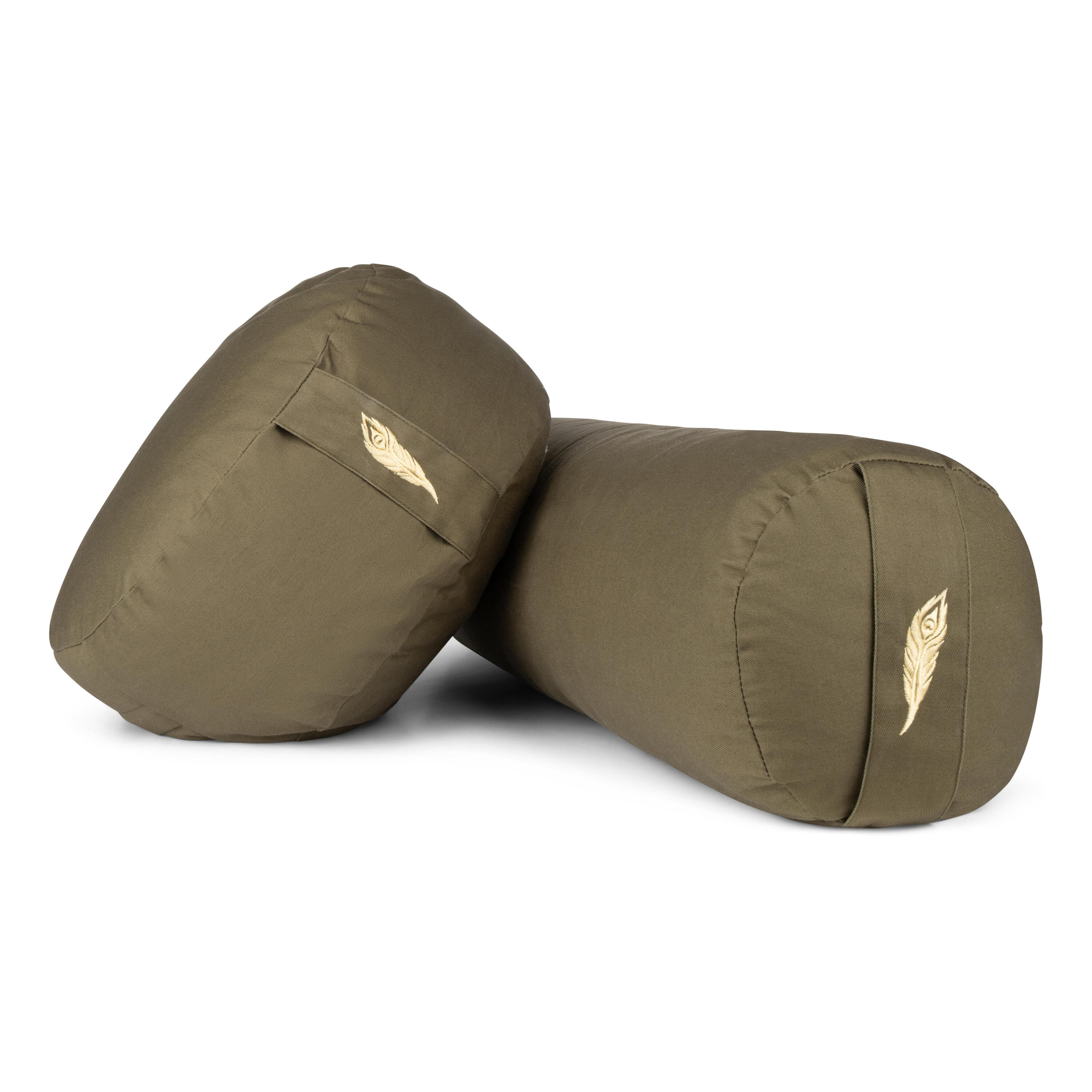 MindBaas - Yoga Bolster - Eco - Donkergroen - 60 x 20 (lengte x diameter) 4/4