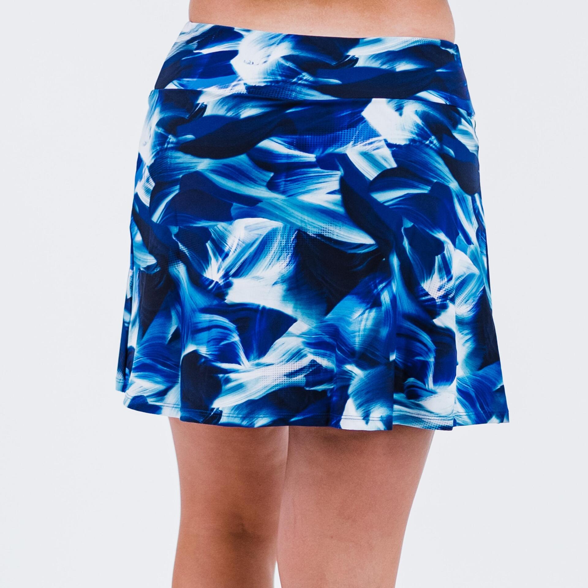 Women's Chlorine Resistant A-line Swim Skort With Shorts