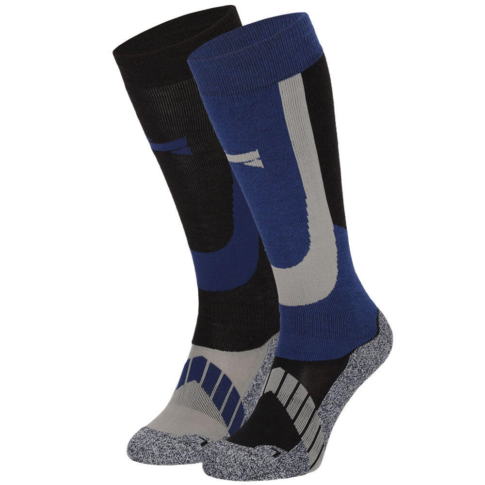 Xtreme - Skisokken Unisex - Multi blauw - 2-Paar 1/7